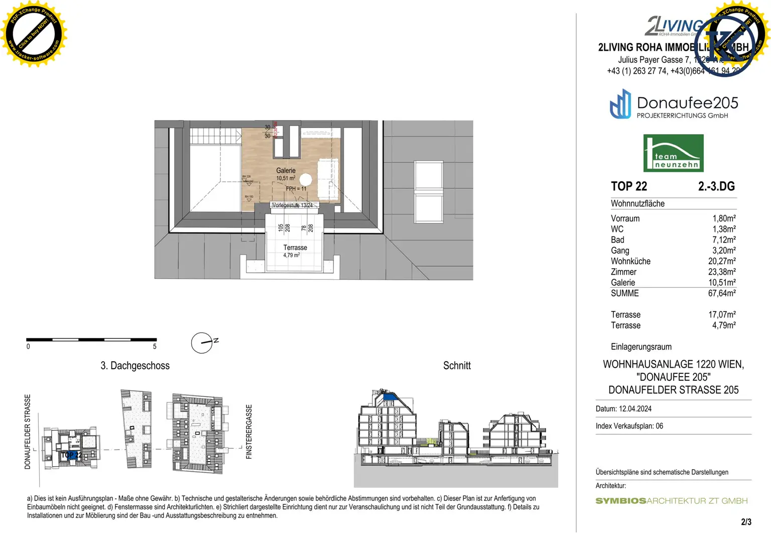 Grundbuch statt Sparbuch – Vermietete 3-Zimmer-Dachgeschosswohnung mit Terrasse nahe U1