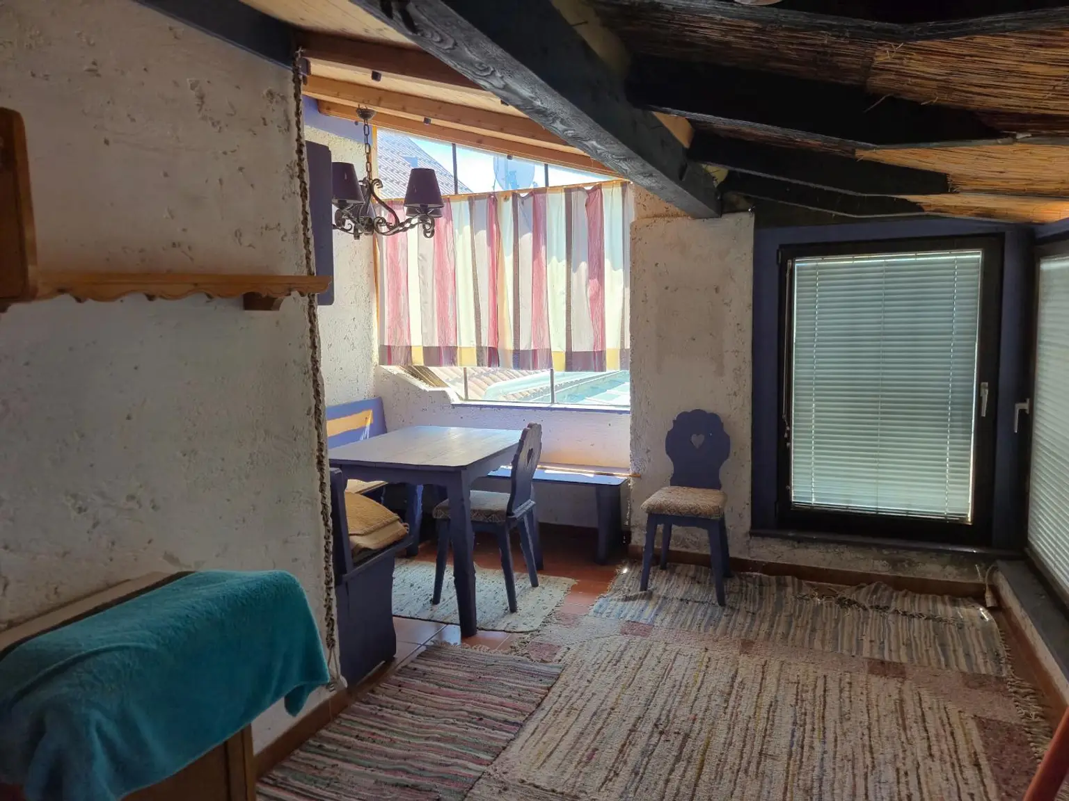 Dachgeschoss überdachte Terrasse