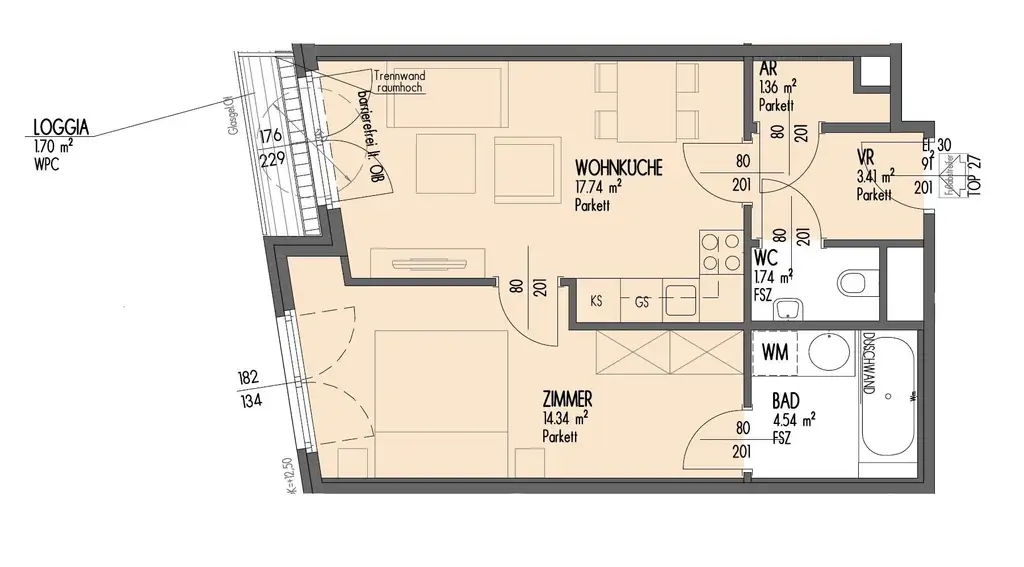 Neuwertig & tolle Lage!! Super-moderne 2-Zimmer Wohnung