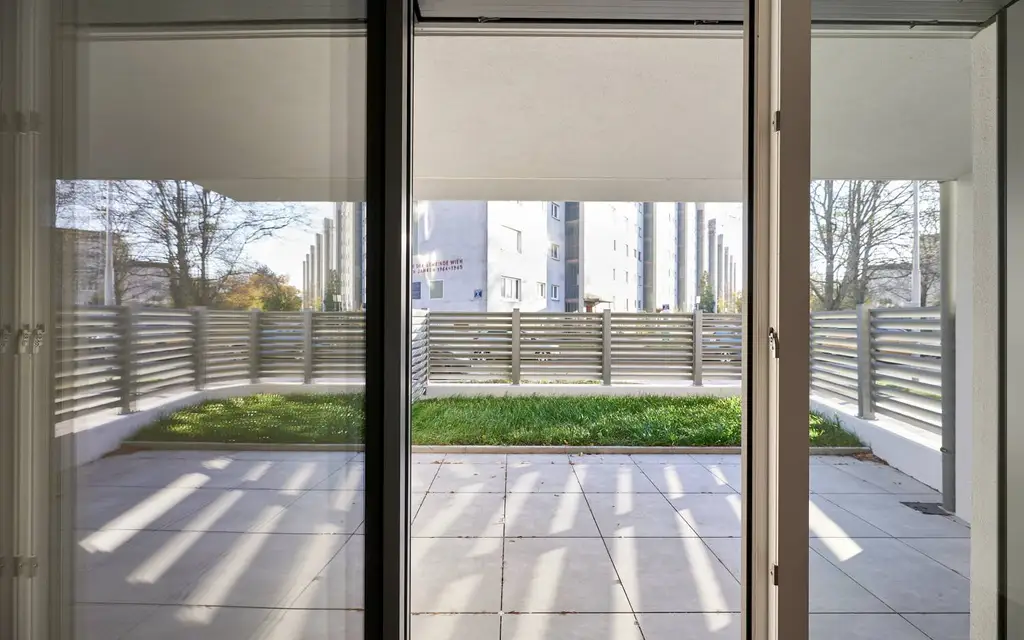 Traumhafte 2-Zimmer-Gartenwohnung in grüner Oase nahe der Donau!
ERSTBEZUG!