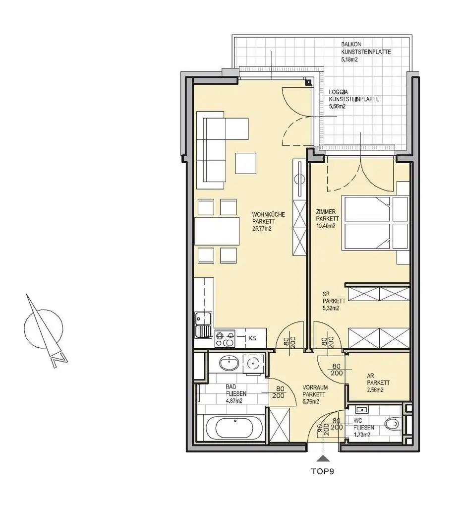 Wunderschöne Neubauwohnung mit 11m² Außenfläche + Nähe U6!! AB DEZEMBER