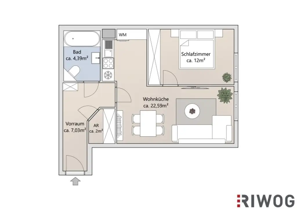 Helle Neubauwohnung mit Parkblick in U-Bahnnähe bei Donauinsel | Vermietung im freien Mietzins möglich | Tiefgaragenplatz und Einbauküche vorhanden