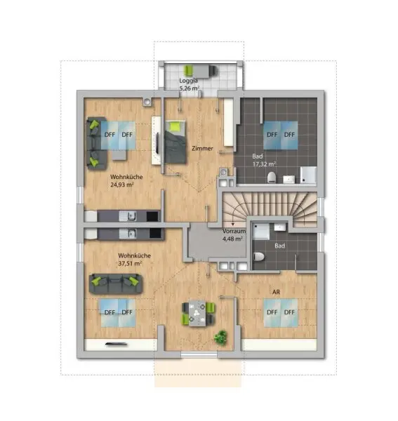 Elegante Villa im Landhausstil mit Riesengarage