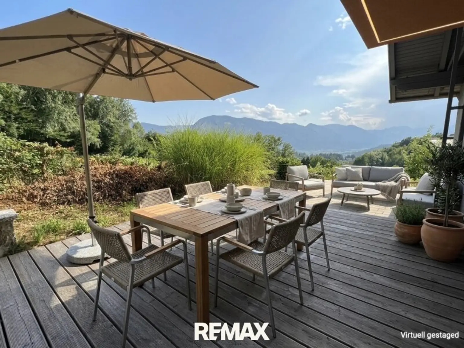 Terrasse unten