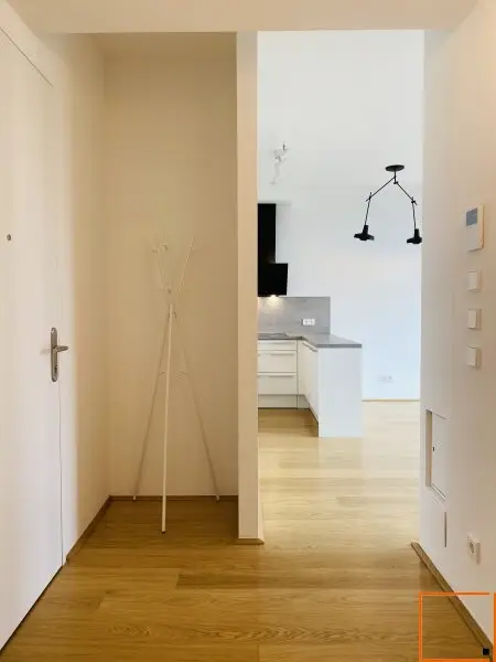 Vorraum mit Blick in den Wohnraum