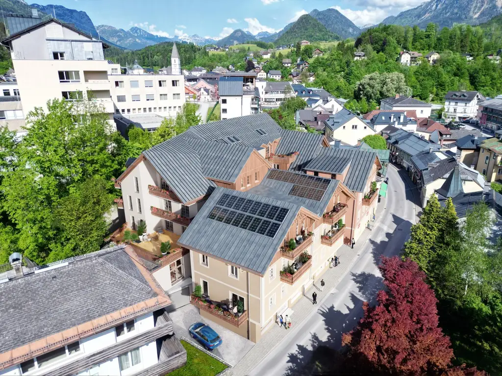 NEUBAU-Residenzen für ZWEITWOHNSITZ oder TOURISTISCHE VERMIETUNG im Ortszentrum von Bad Aussee - von 45 bis 170m² mit Terrassen