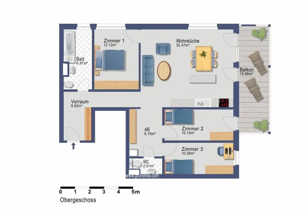 Grundriss Haus 3 Top 4