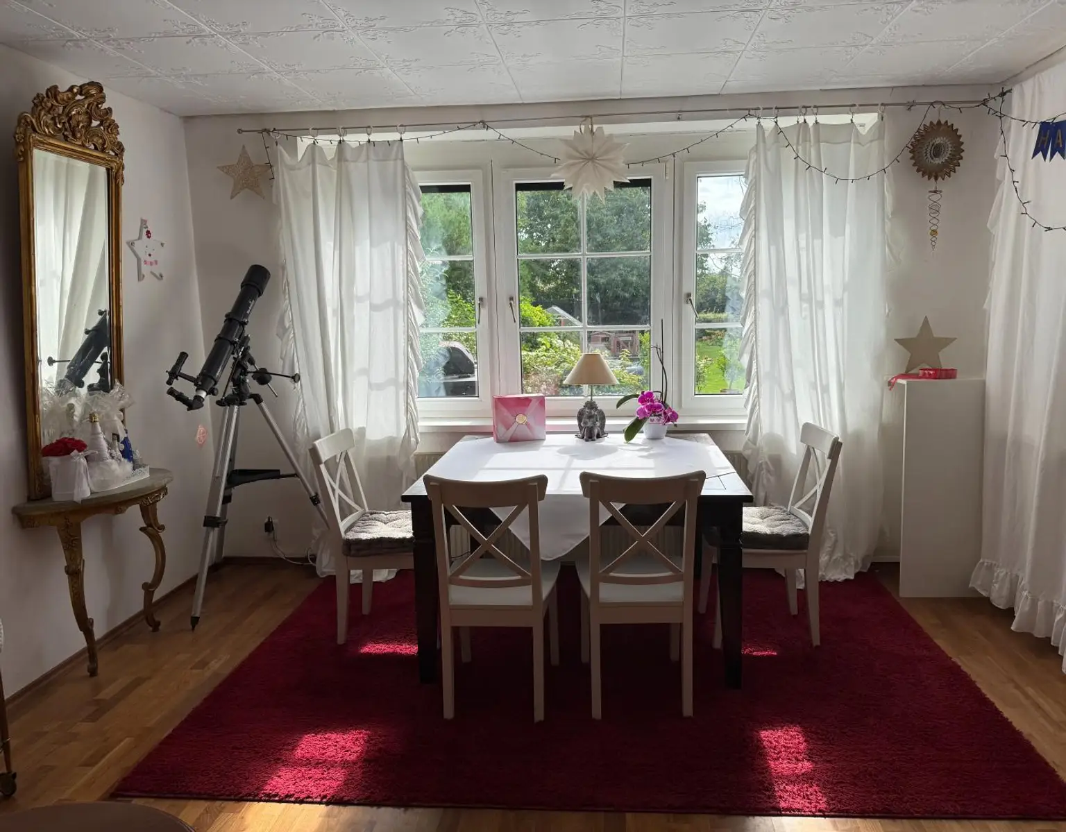 Wohnzimmer mit Speisebereich