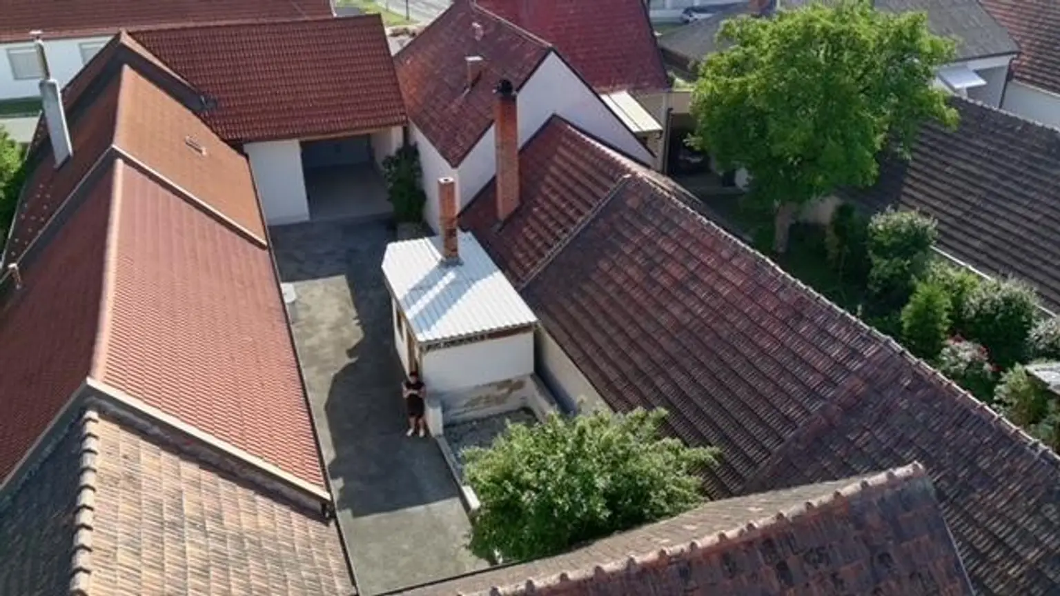 Blickdichter Innenhof