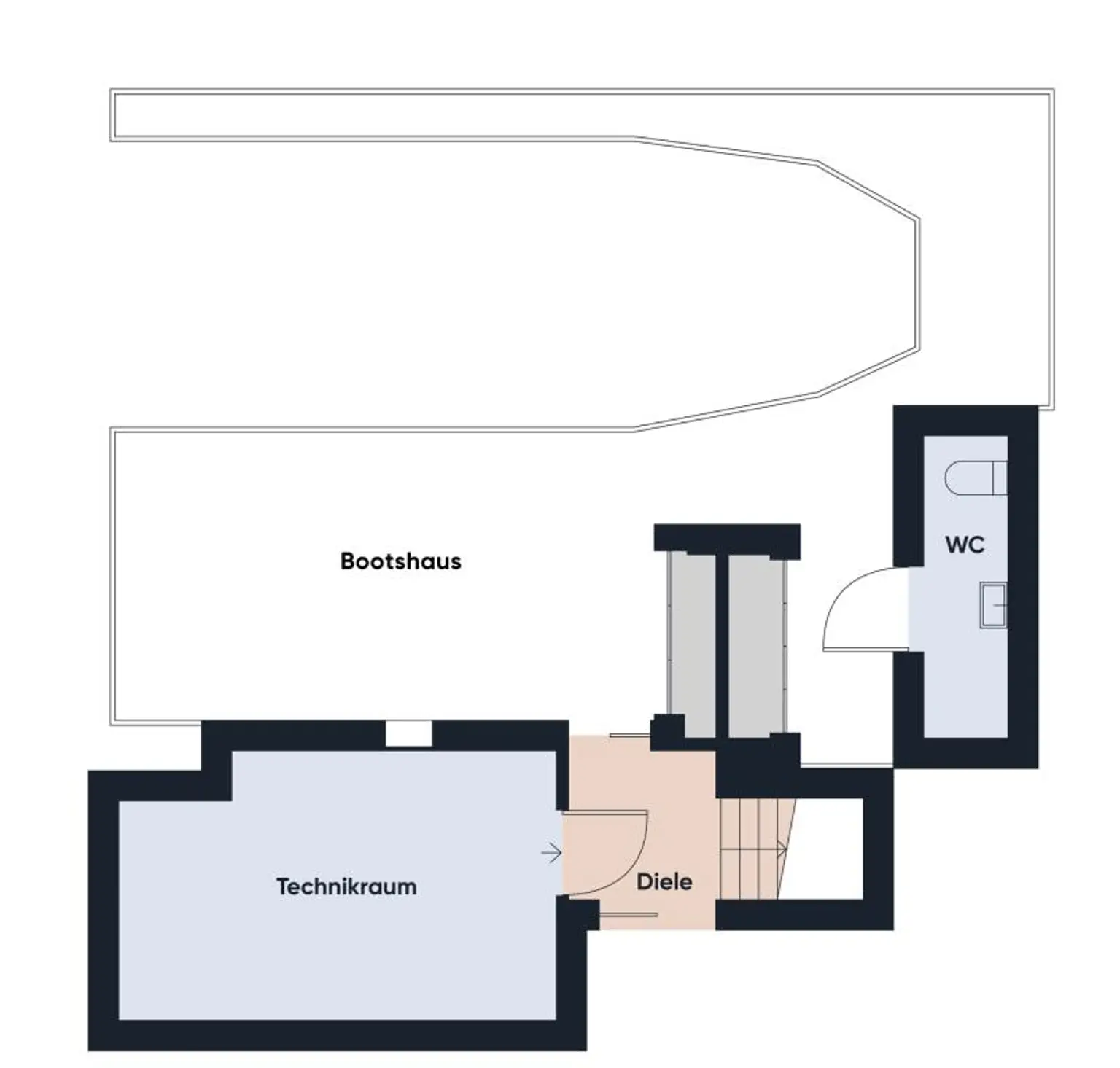 Grundriss ohne Maßstab / Erdg