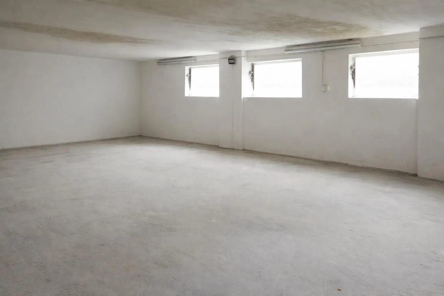 Werkstatt in geräumtem Zustand