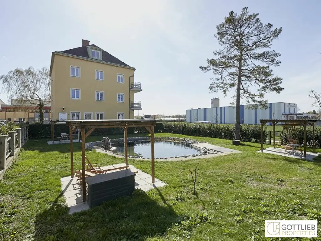 Bestlage Kaiserebersdorf! Möblierte 2-Zimmer-Wohnung mit Balkon, Gartennutzung und Schwimmbiotop