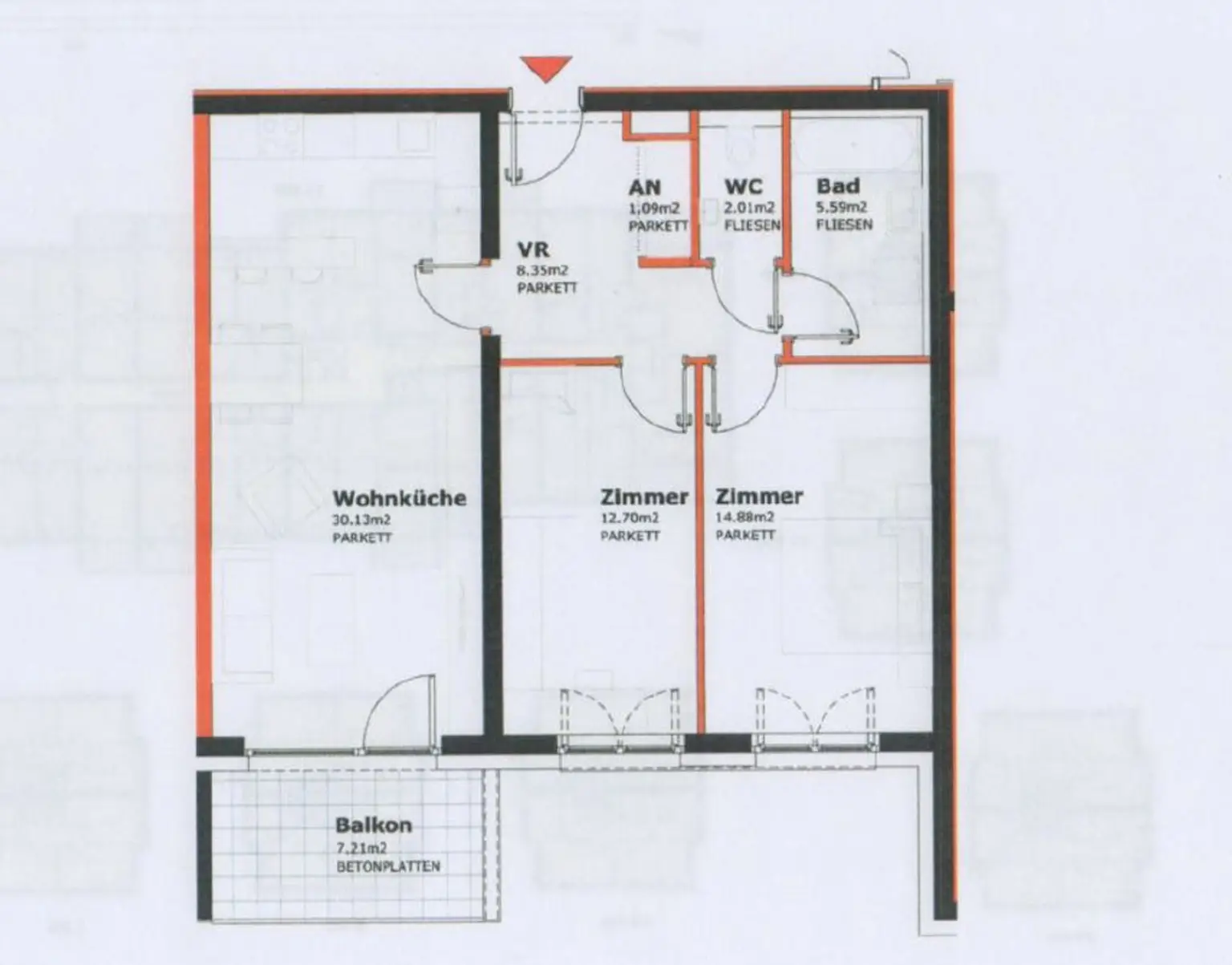 BALKONTRAUM | LICHTDURCHFLUTETE 3 ZIMMER IN TOP-GRÜNLAGE | LIESING