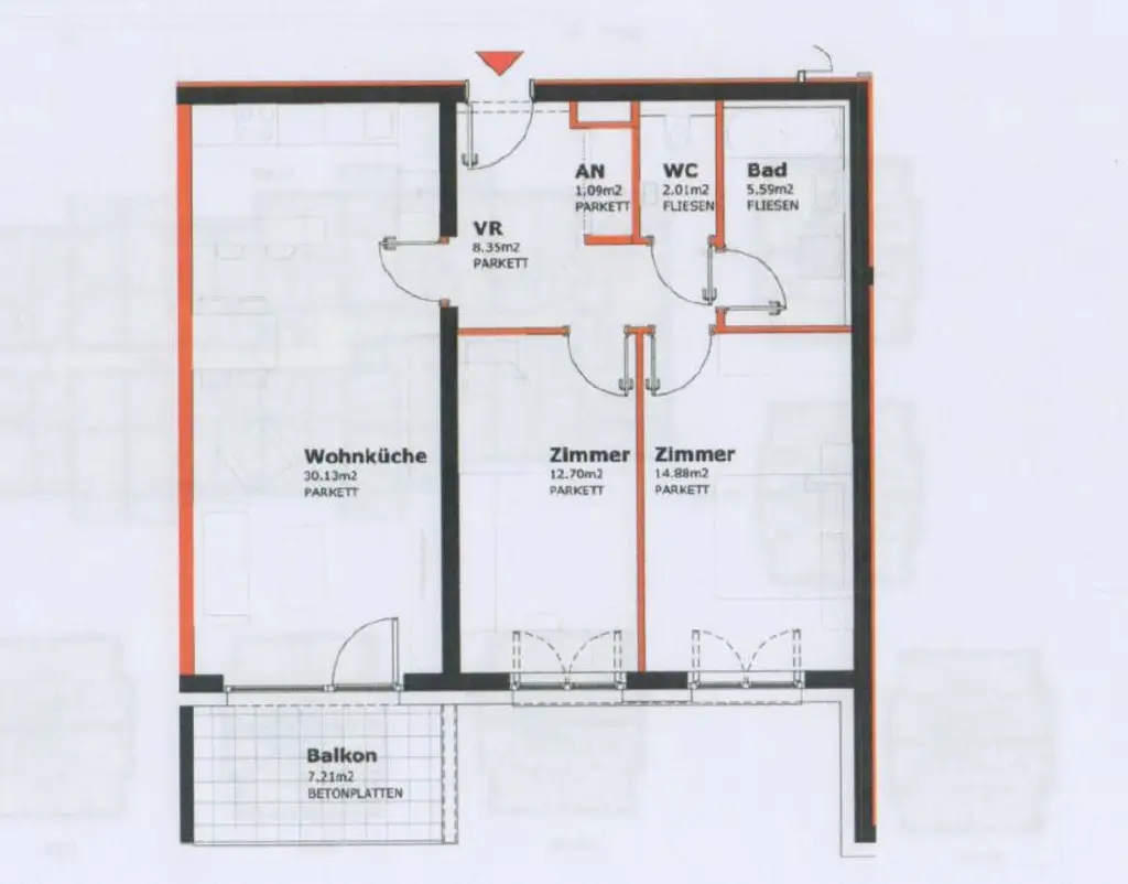 BALKONTRAUM | LICHTDURCHFLUTETE 3 ZIMMER IN TOP-GRÜNLAGE | LIESING