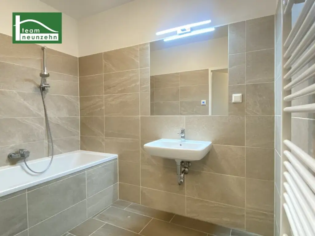 Wohnen im Markhof - Tolle Neubau-Wohnung mit großer Loggia nahe S-Bahn, Schwechat Zentrum und Schwechater Bad! Gemeinschaftliche Dachterrasse!