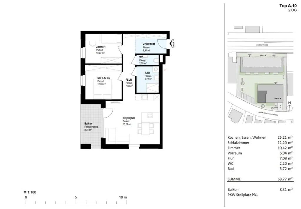 Elegante Terrassenwohnung Top A.10 - Neubauprojekt SCHÖN | DORF | BLICK