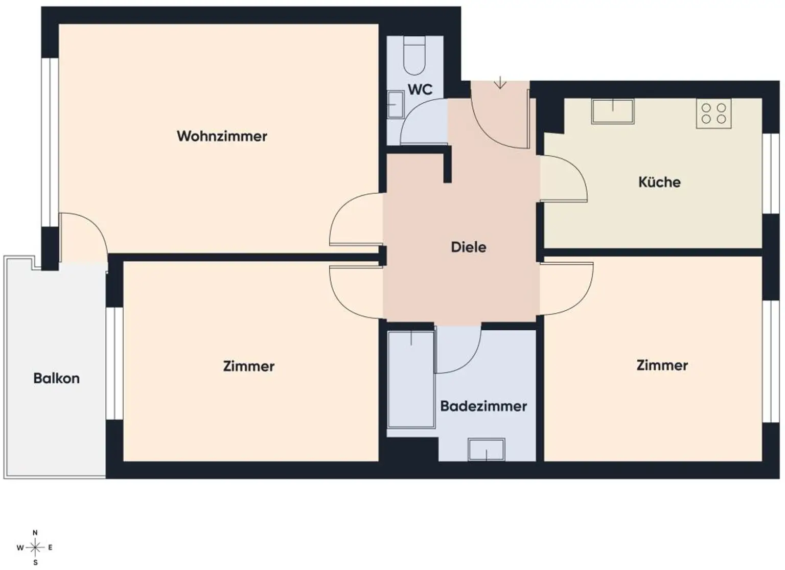 Grundriss ohne Maßstab