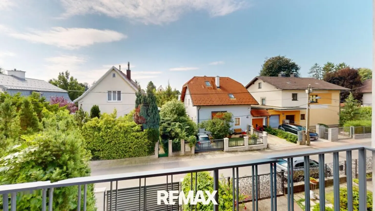 Balkon Blick in die ruhige Schippergasse