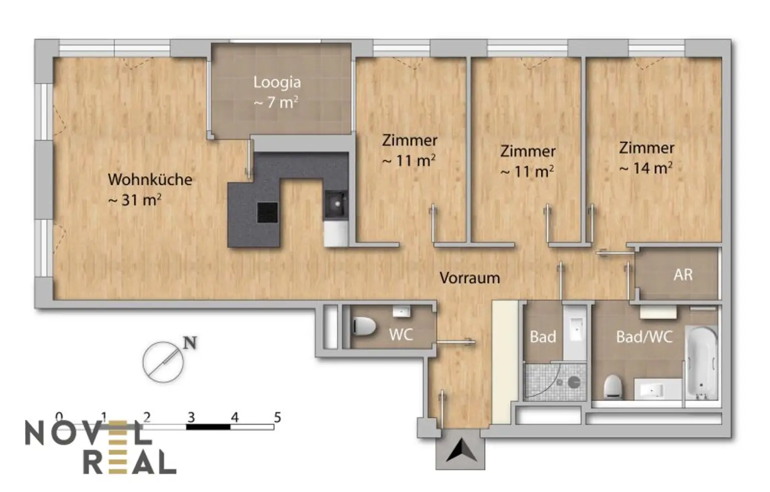 TEILMÖBLIERT MIT LOGGIA - POOL/SAUNA/FITNESS - VIENNA 22 MIT FERNBLICK