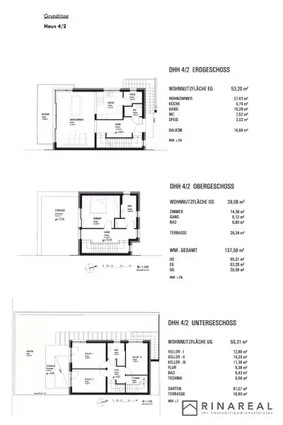 TRAUMHAFTER AUSBLICK | Moderne Doppelhaushälfte - ERSTBEZUG | 5 Zimmer | Großhöflein - Fasangasse (Haus 4/2)