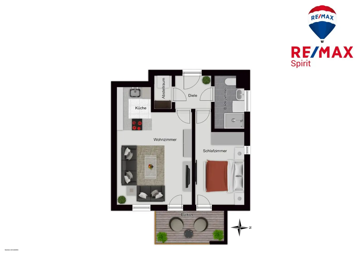Moderne 2-Zimmer Wohnung mit Balkon in Eben im Pongau