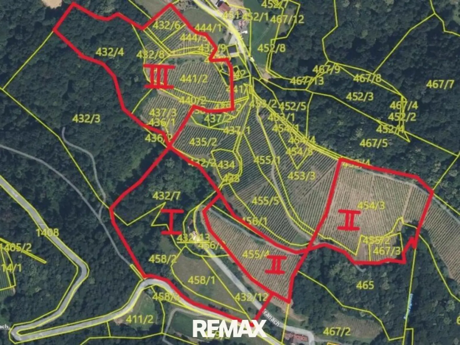 Gis-Gesamtfläche mit ungefähren Grenzverlauf und Z