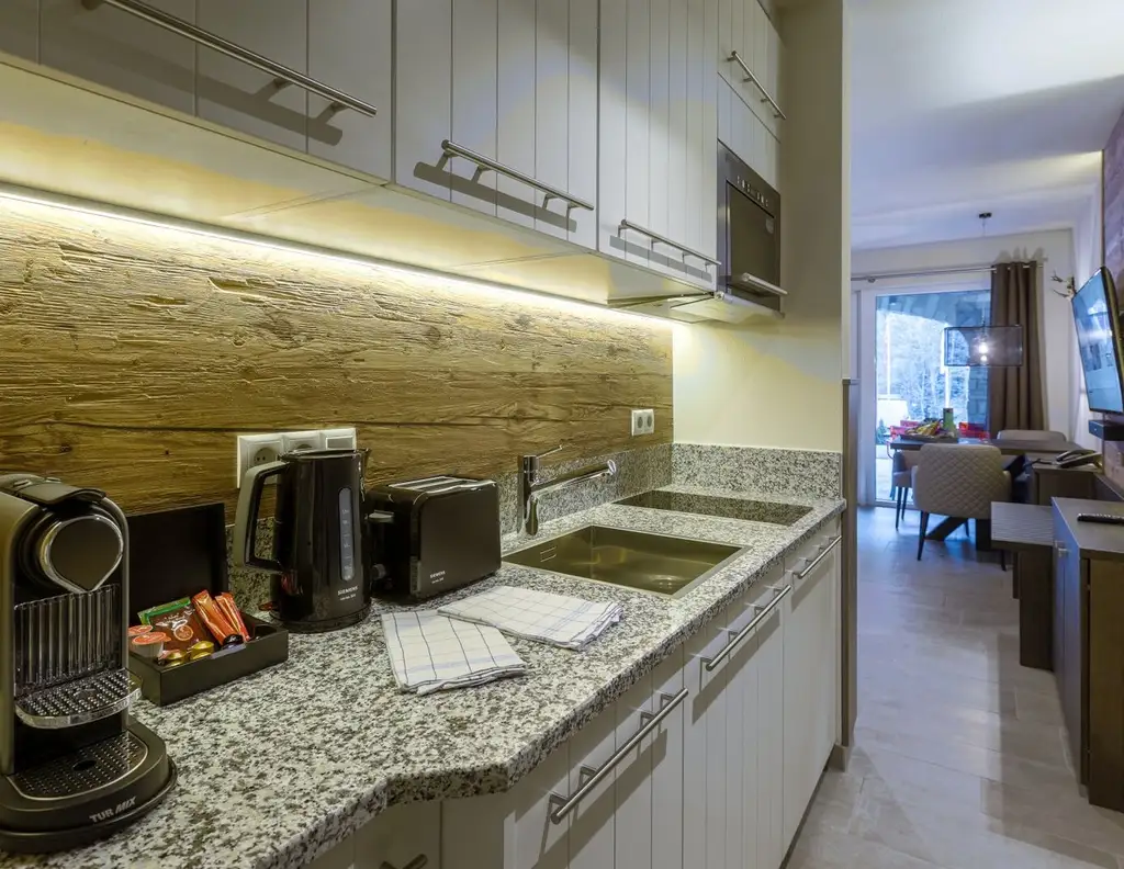 Avenida Mountain Lodges Saalbach | Studio Suite mit Terrasse/kleiner Garten