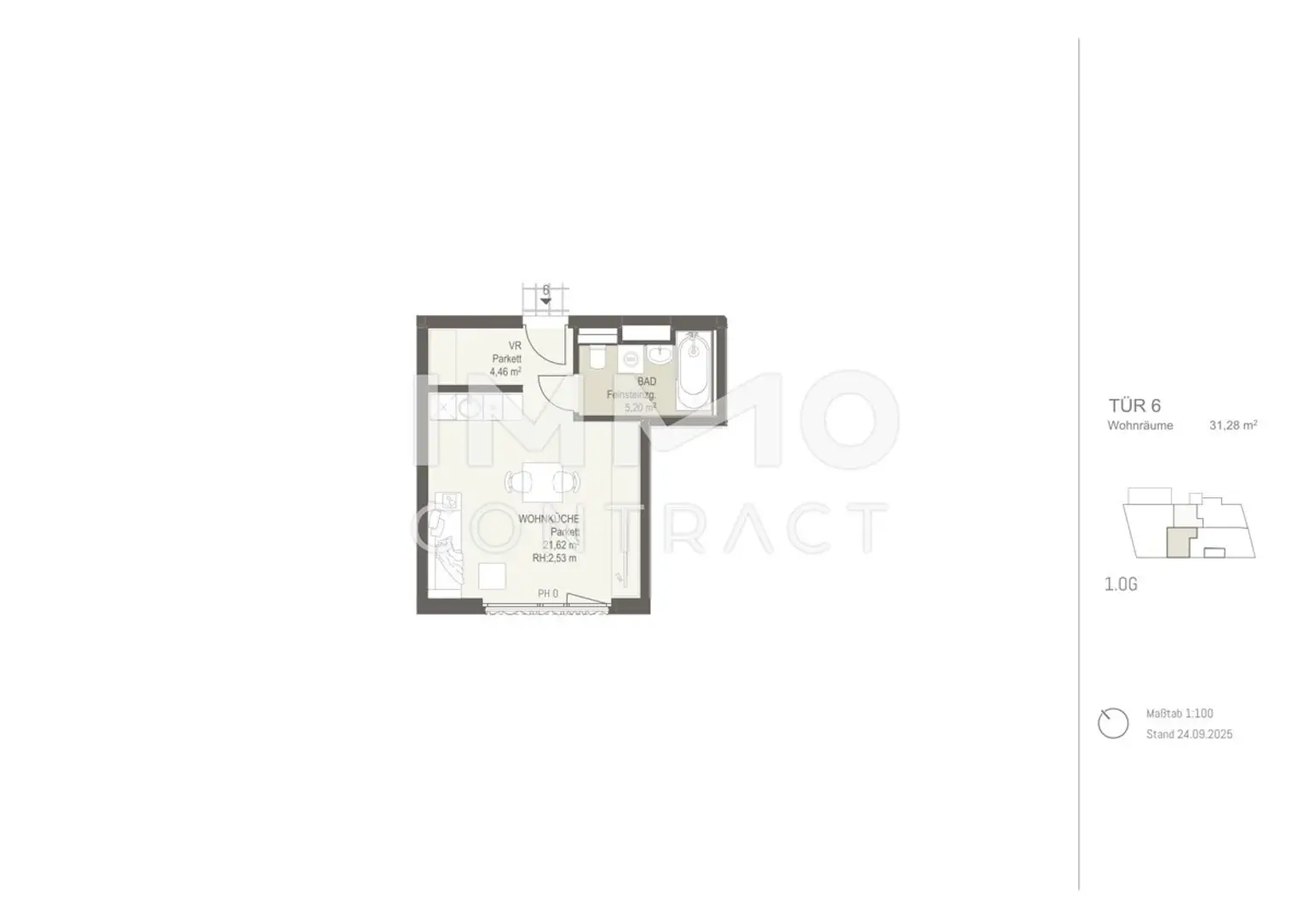 Smartes Anlegerobjekt: 1-Zimmer-Wohnung im Neubau  ERSTBEZUG