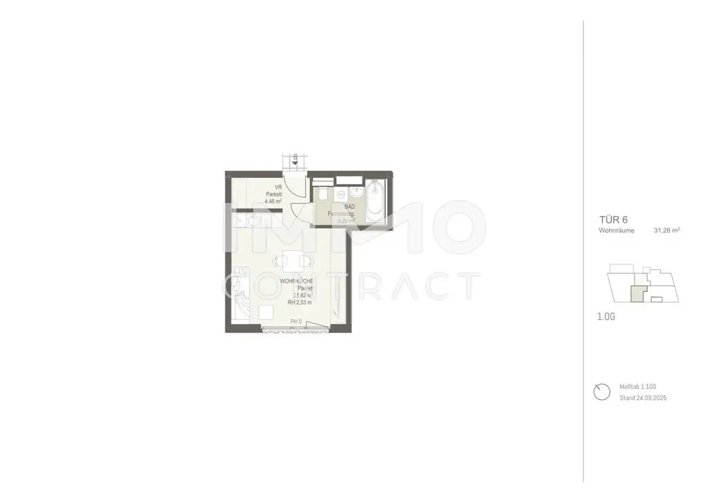 Smartes Anlegerobjekt: 1-Zimmer-Wohnung im Neubau  ERSTBEZUG