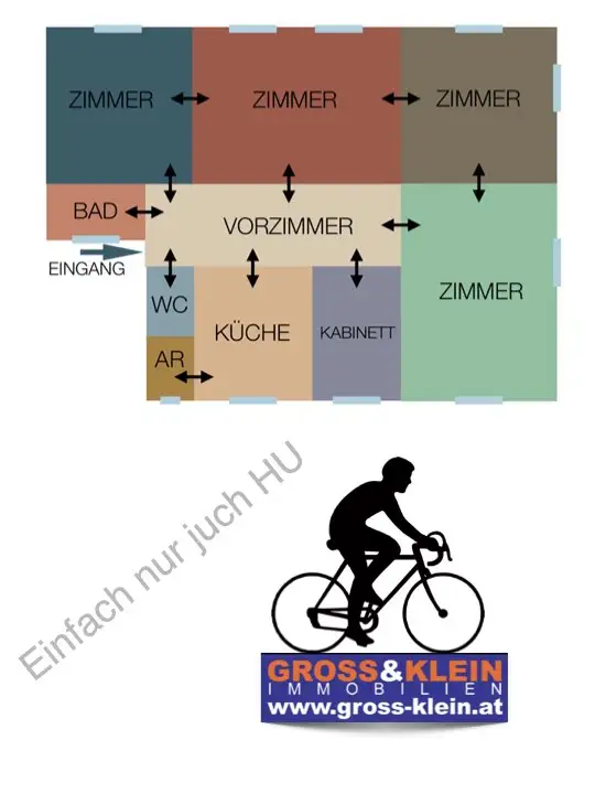 :-) charmante  5 Zimmer  -    geniale Einteilung
Aussergewöhnlich - 1.553 E Bruttomiete,
provfreii
