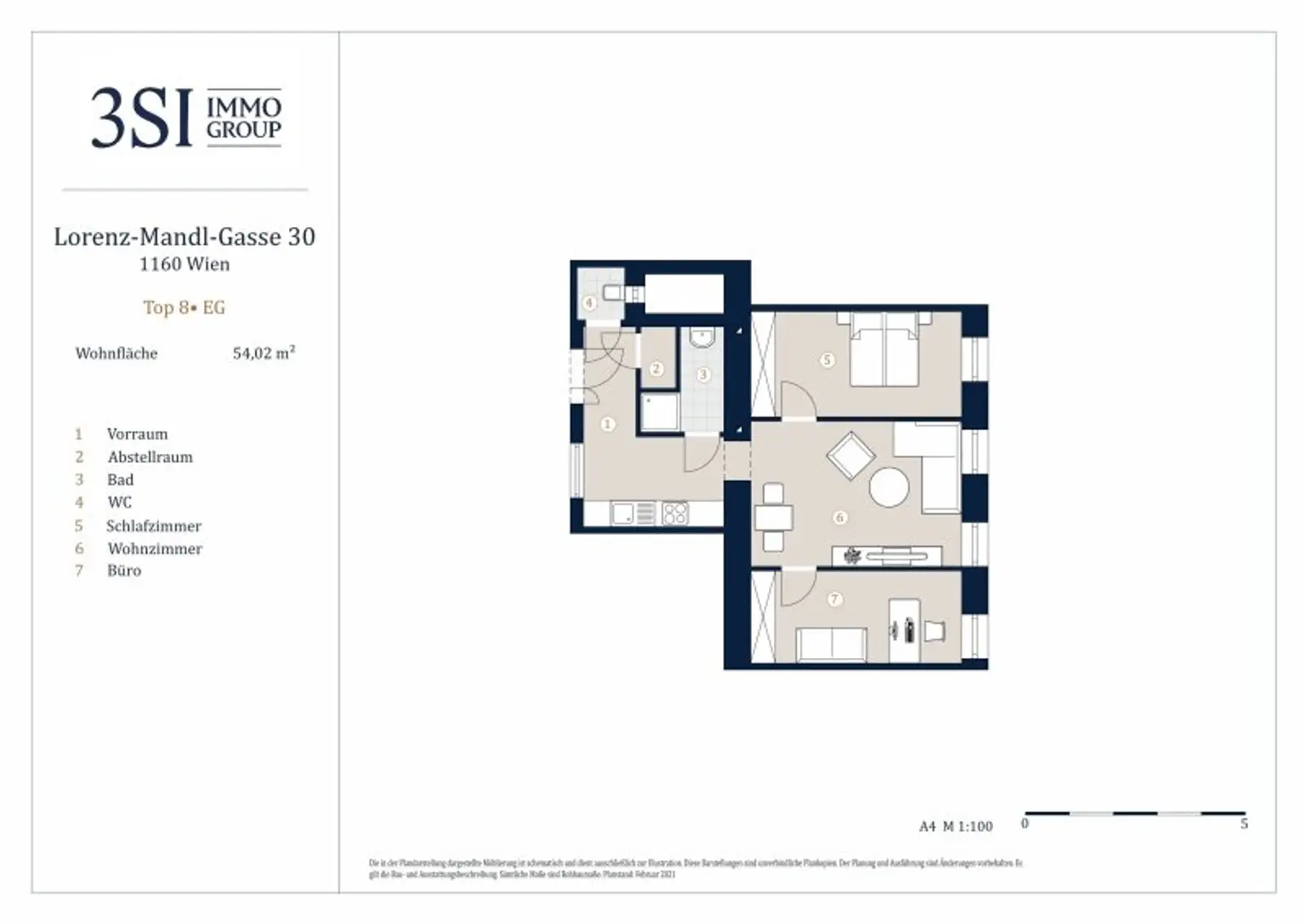Erstbezug, helle 3-Zimmer Wohnung, Nähe Wilhelminenspital