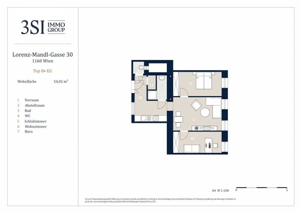 Erstbezug, helle 3-Zimmer Wohnung, Nähe Wilhelminenspital