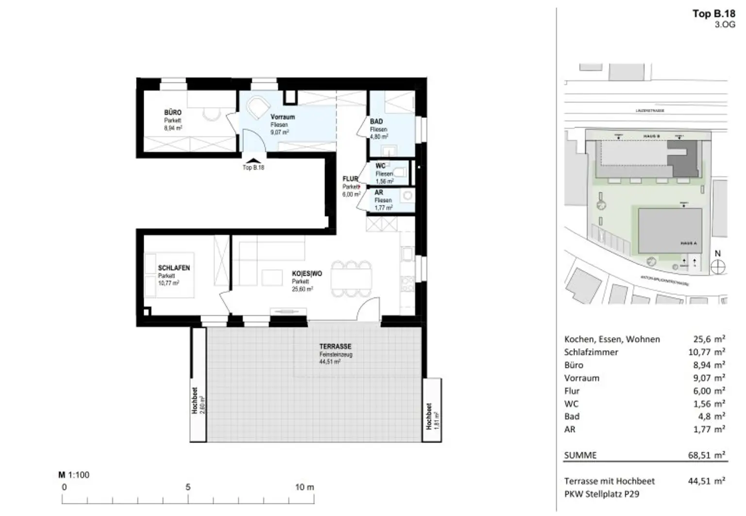Traumhafte Terrassenwohnung Top B.18 - Neubauprojekt SCHÖN | DORF | BLICK