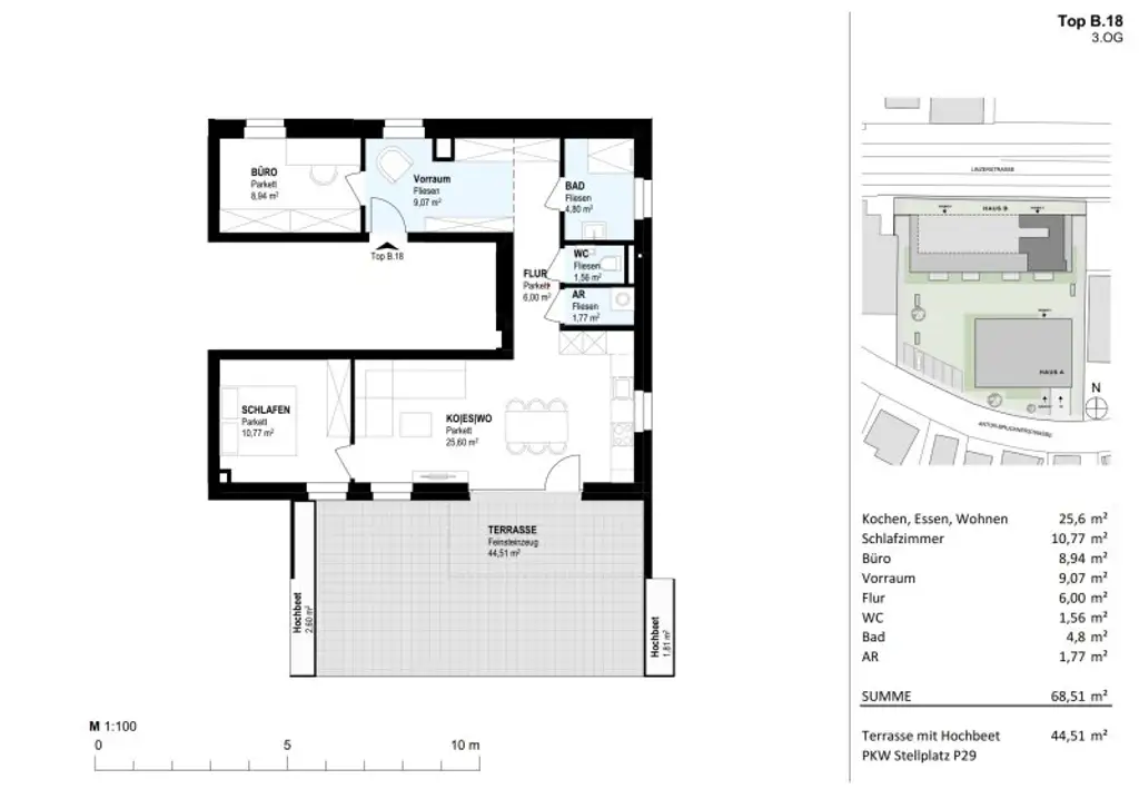 Traumhafte Terrassenwohnung Top B.18 - Neubauprojekt SCHÖN | DORF | BLICK