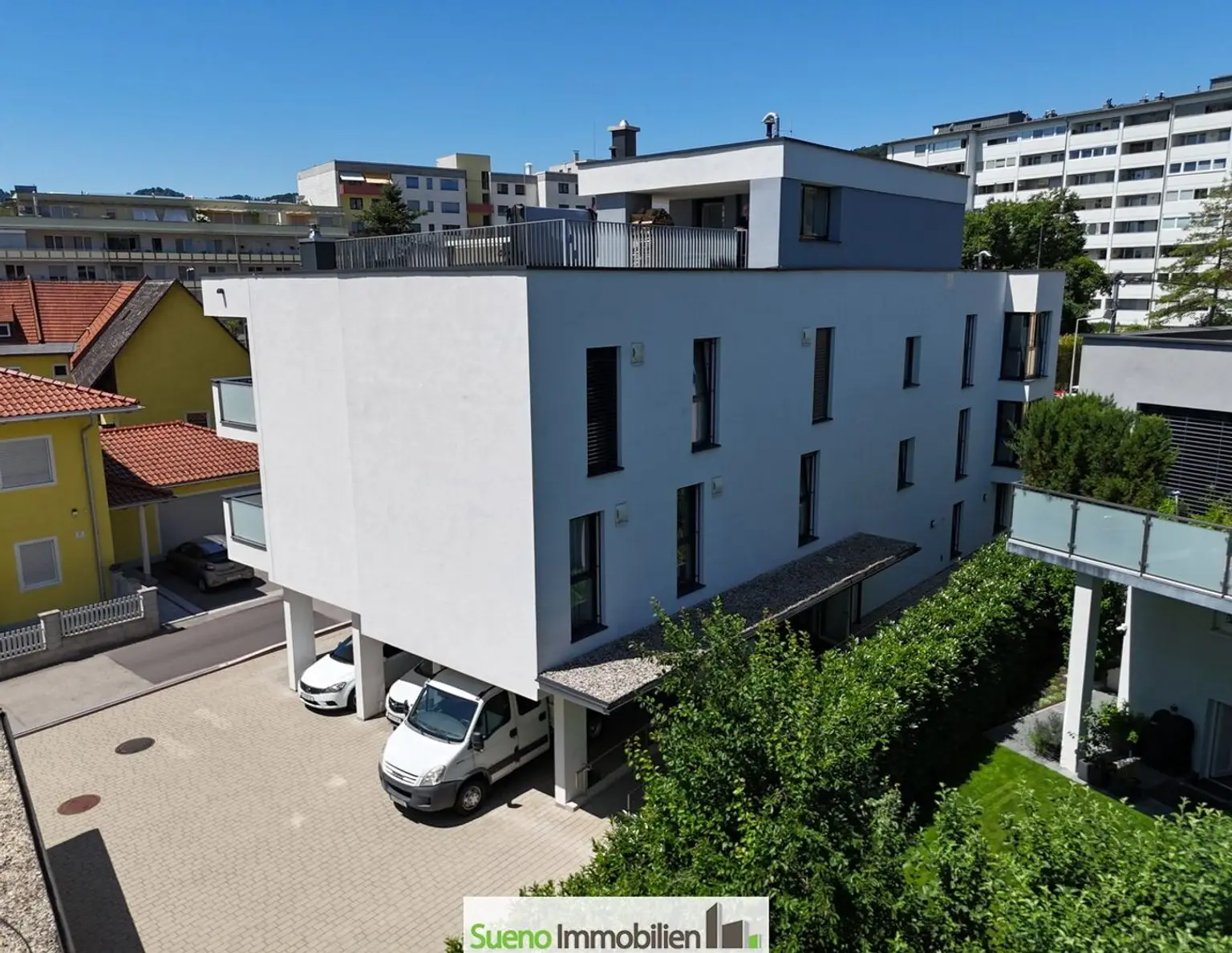 Premium Wohnung in Urfahr mit mega Balkon, Stellplatz, Gemeinschaftspool