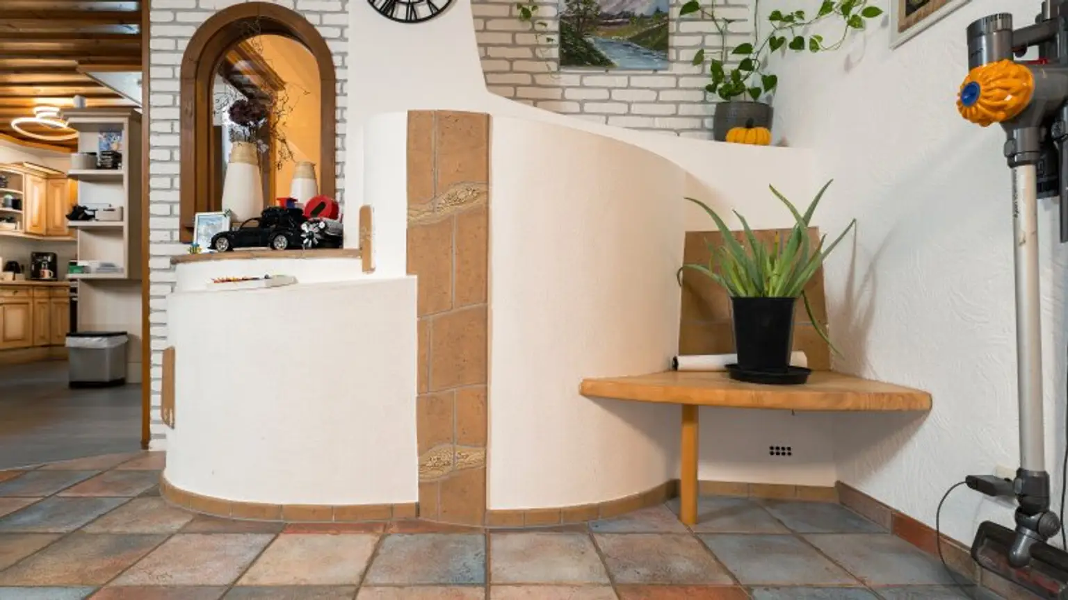 Kachelofen Wohn - Essbereich