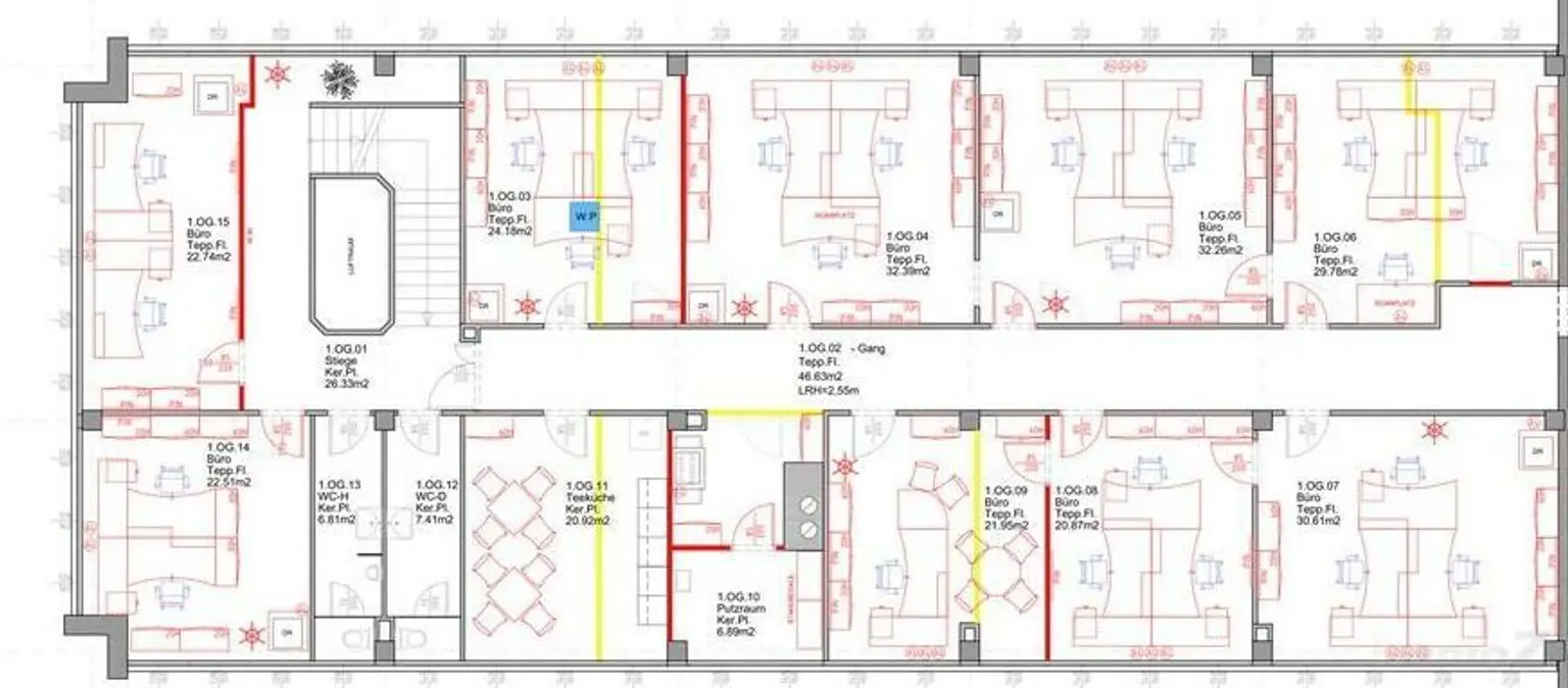 FIRMENSTANDORT-Büros in verschieden Größen oder ganze Etage in Wien 23 - gesamt 331 m²- teilbar ab ca. 23 m²