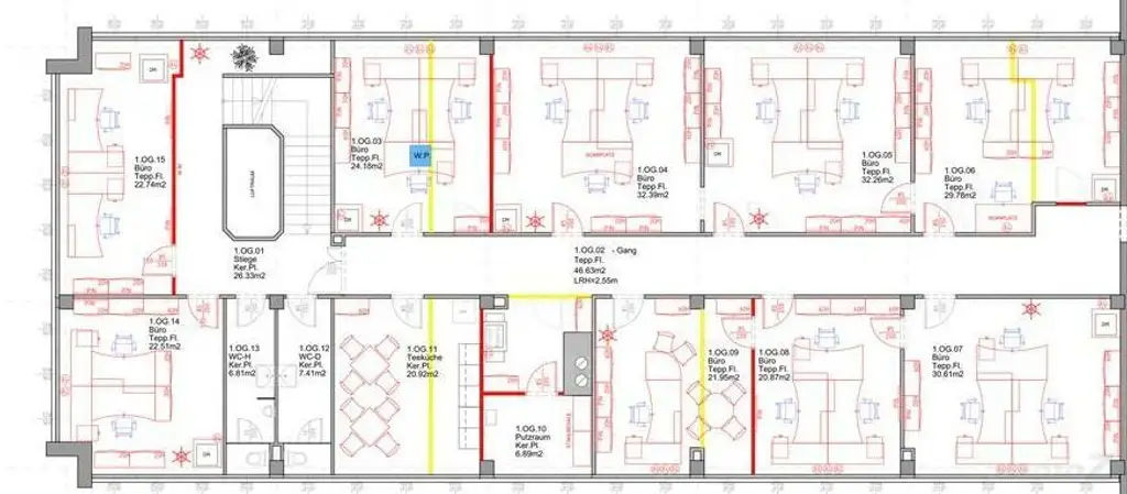 FIRMENSTANDORT-Büros in verschieden Größen oder ganze Etage in Wien 23 - gesamt 331 m²- teilbar ab ca. 23 m²