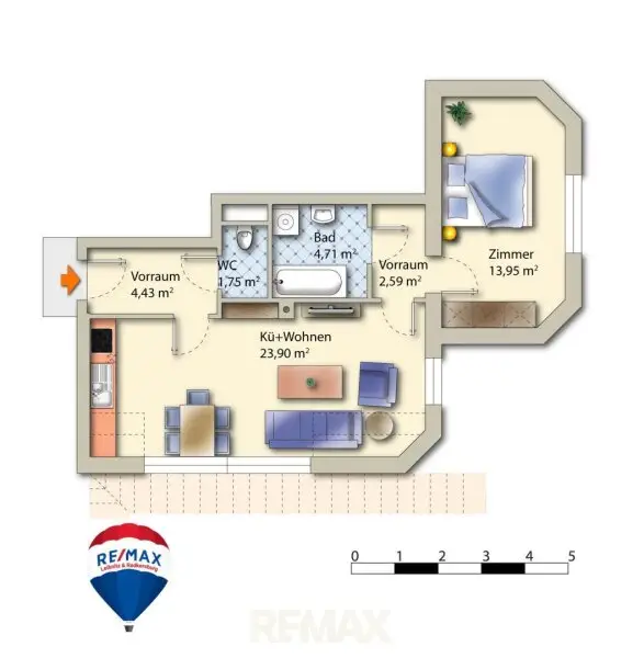 Grundriss ETW Alte Reichsstraße 51 T14 8410