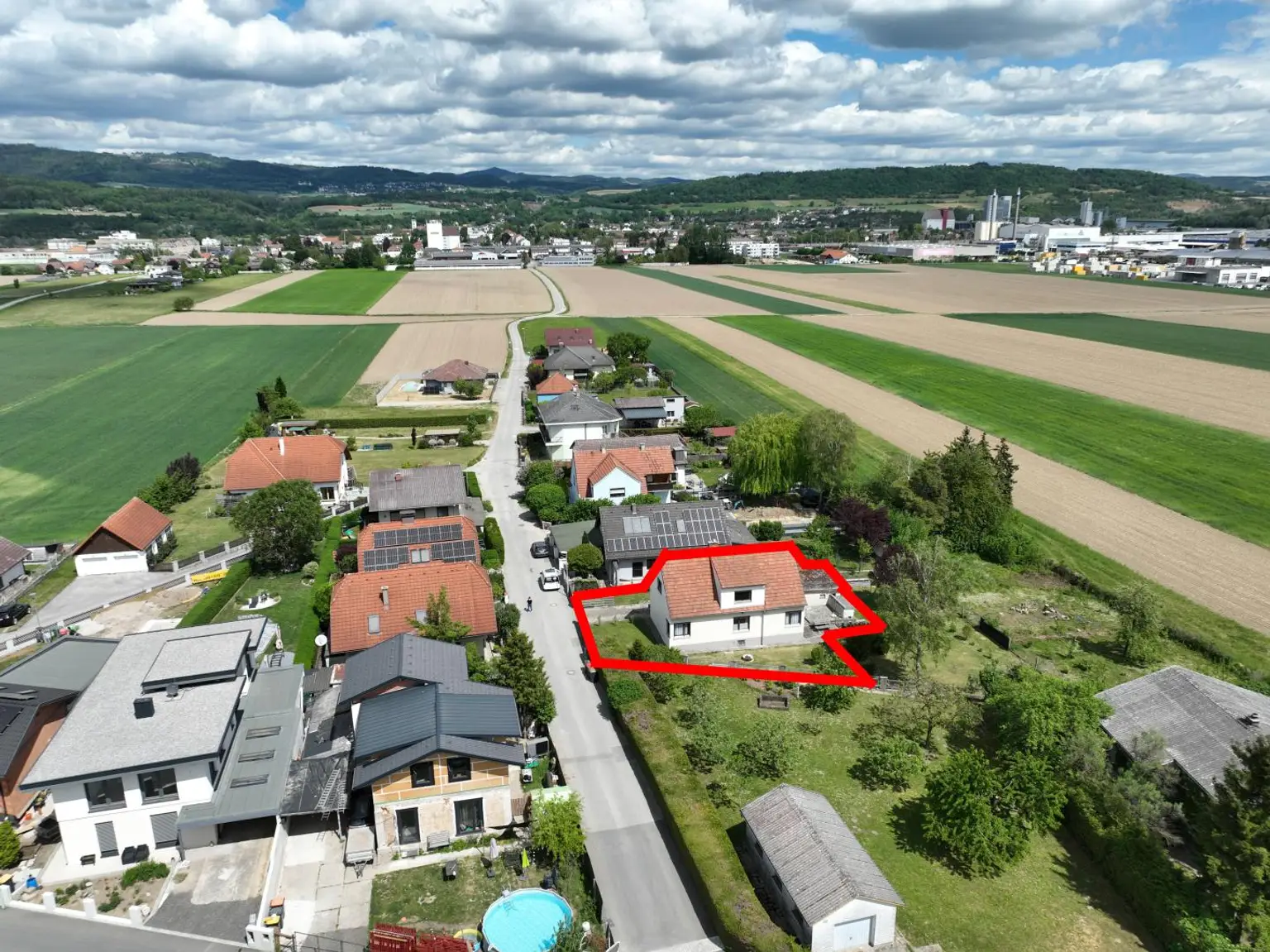 Siedlungslage am Stadtrand