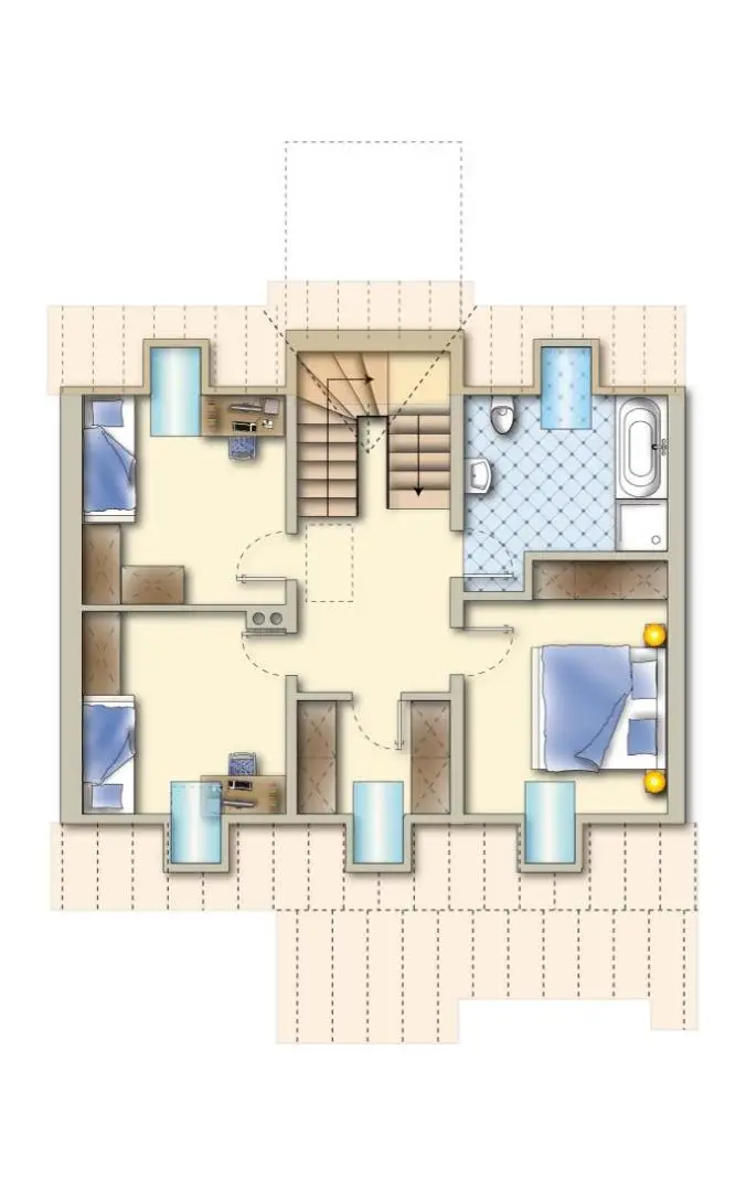 18. Reihenhaus 2102 Bisamberg - Grundriss DG