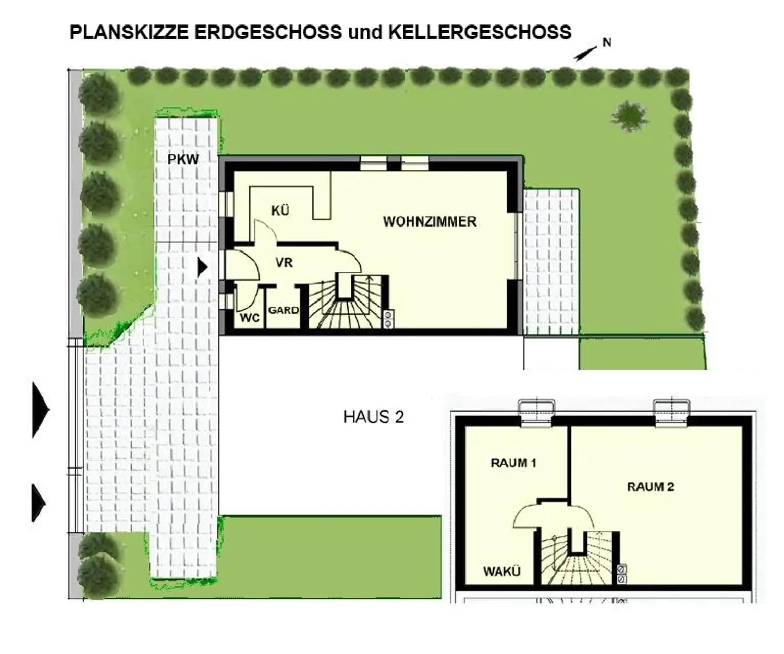 Niedrigenergie-Doppelhaushälfte in Mauer. 5 Zimmer, Terrasse, Garten und Autostellplatz