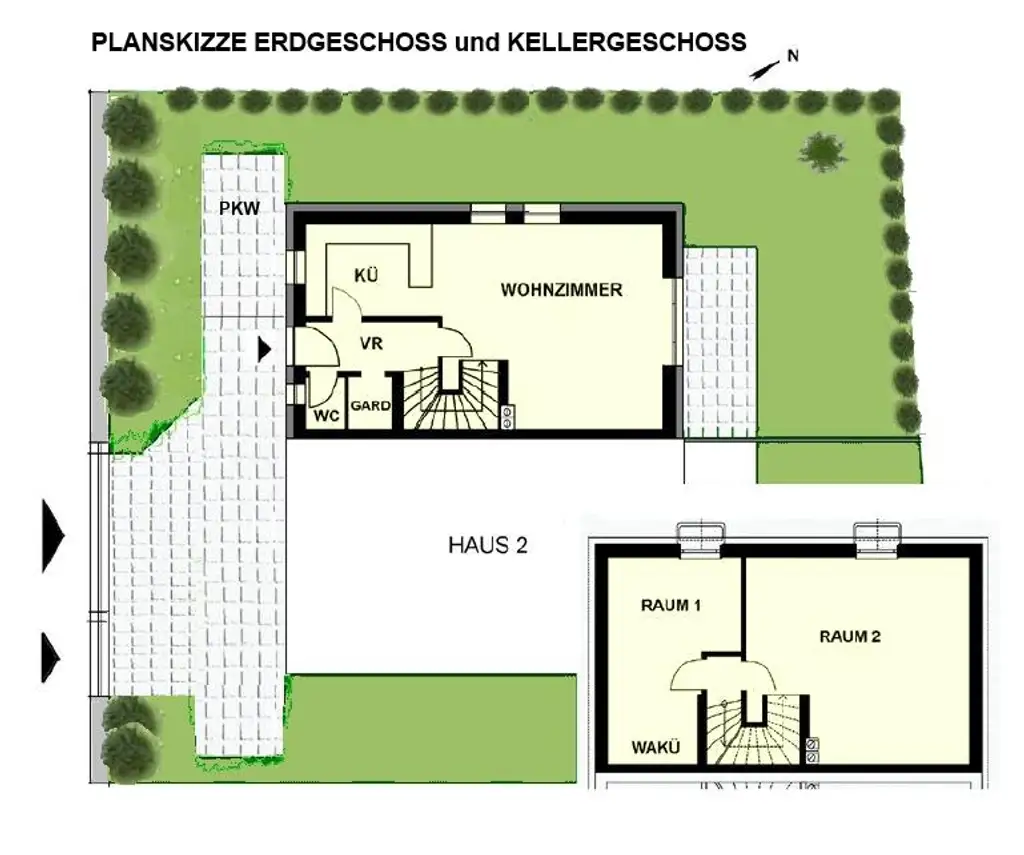 Niedrigenergie-Doppelhaushälfte in Mauer. 5 Zimmer, Terrasse, Garten und Autostellplatz