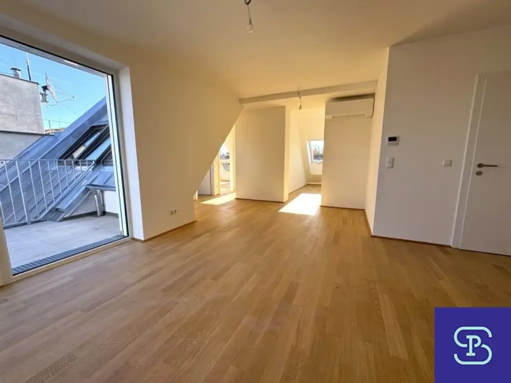 Provisionsfreier 70m² DG-Erstbezug + Balkon mit Einbauküche am Donaukanal - 1200 Wien