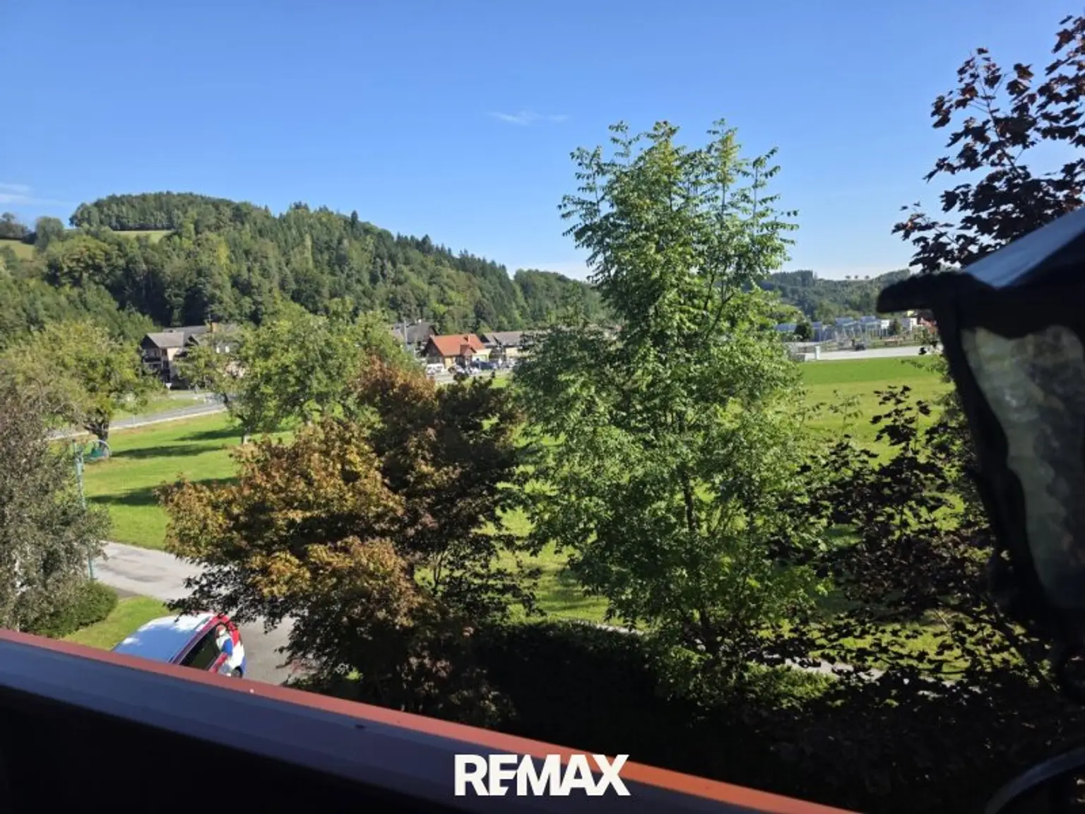 Aussicht vom Balkon