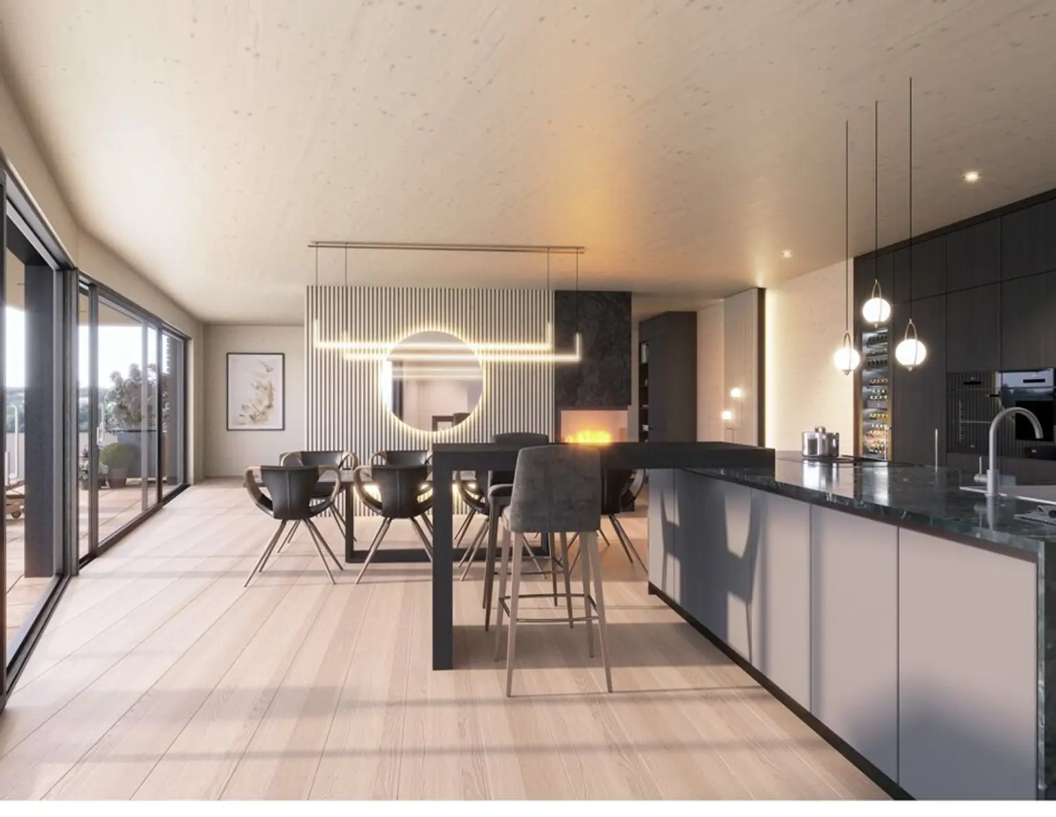 High-End Penthouse mit Rundum - Panorama über den Dächern von Vöcklabruck