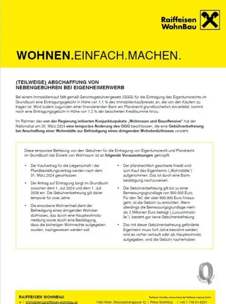 Bis 30.6. noch bis € 500.000 Eintragung sparen - CUSTOMIZE YOURSELF: Wohnen so individuell, wie Sie.