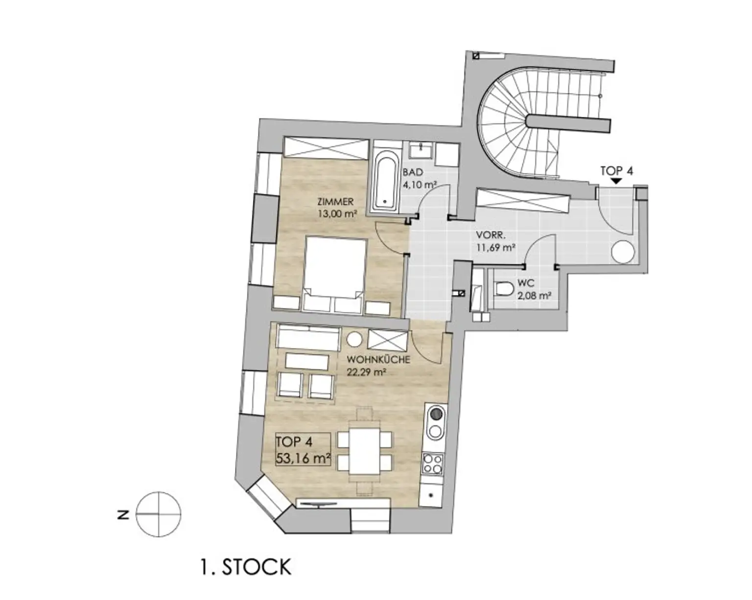 Ein kurzes Spaziergang zur U6 - schöner Altbau inklusive Aufzug - inkl. Einbauküche