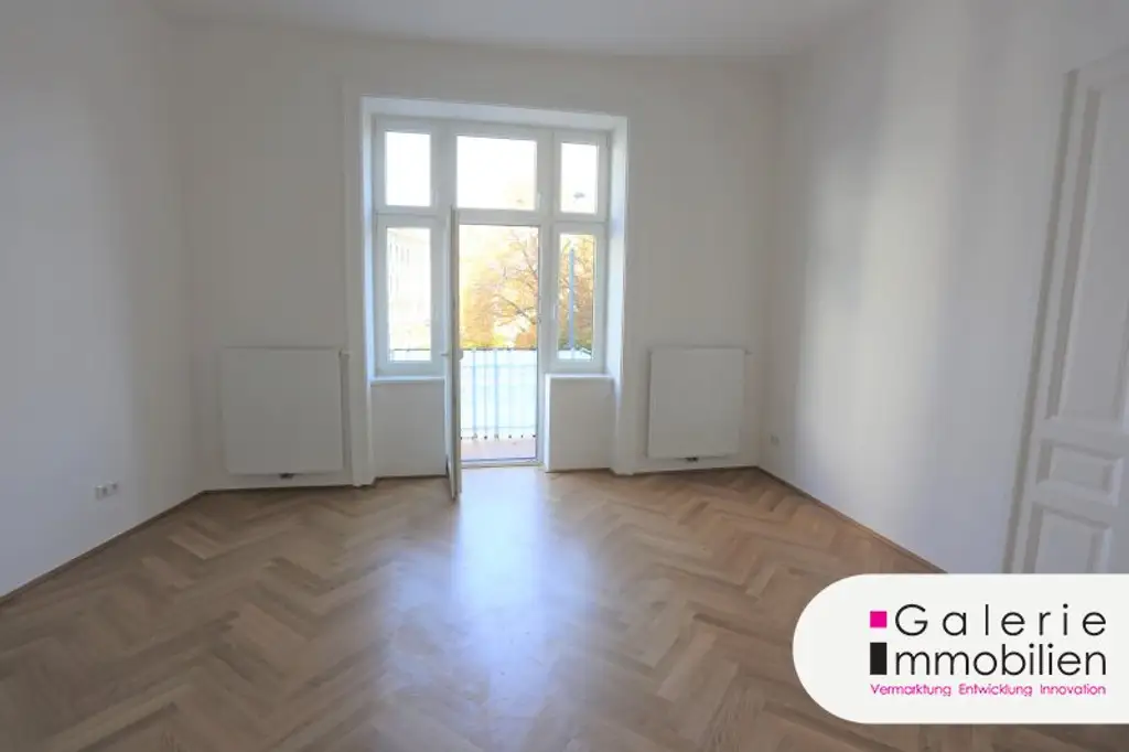 Topsanierte, helle 2-Zimmer-Altbauwohnung mit Balkon am Reumannplatz