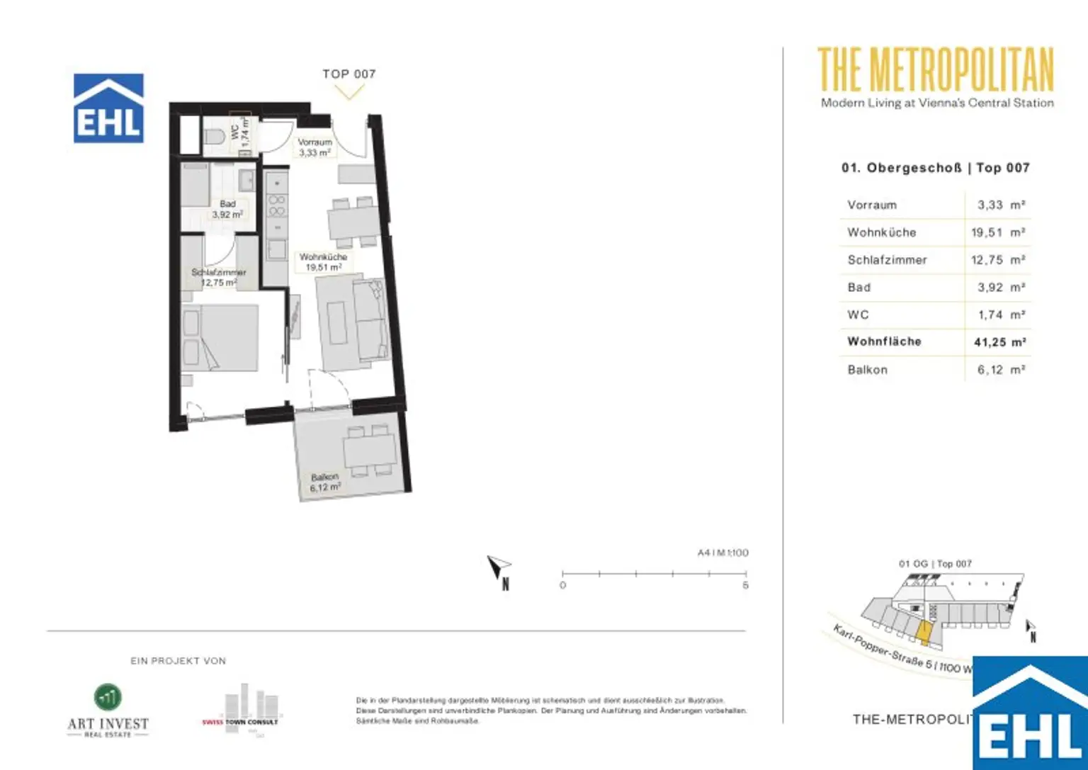 Sonnwendviertel: 2-Zimmer-Wohnung mit Balkon – Fitnessraum, Co-Working & Rooftop-Terrasse inklusive!